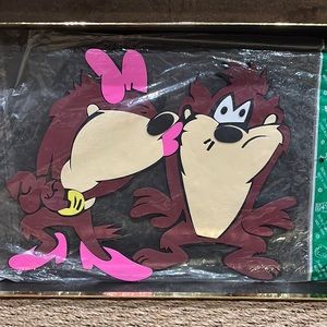 Looney Tunes 🌟 Vintage TAZ Couple Poron Decor / Sticker